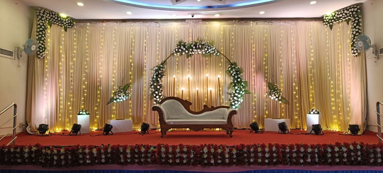Floral decoration at Surabhi Palace